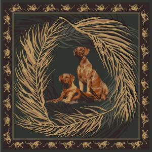 Silk Scarf "Rhodesian Ridgeback"