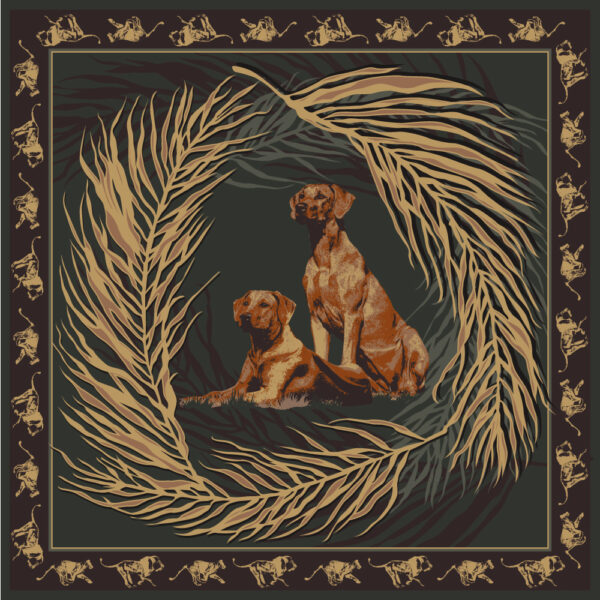 Silk Scarf "Rhodesian Ridgeback"